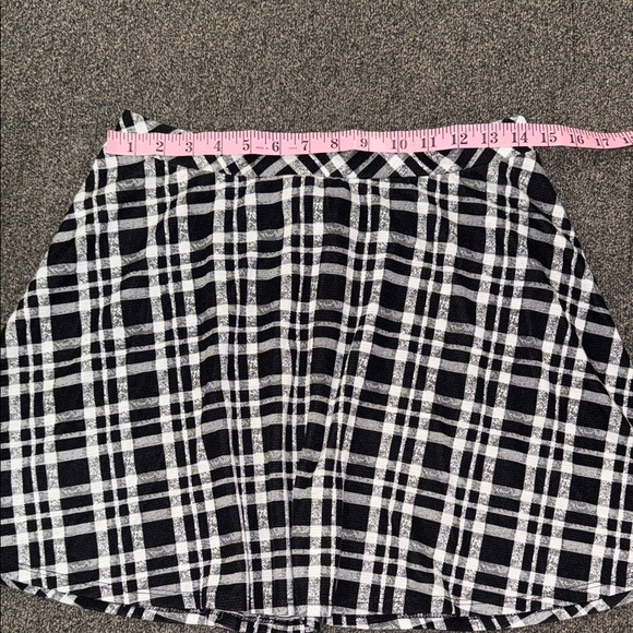 Joe Benbasset Plaid Black and White Women's mini Skirt - Picture 2 of 5